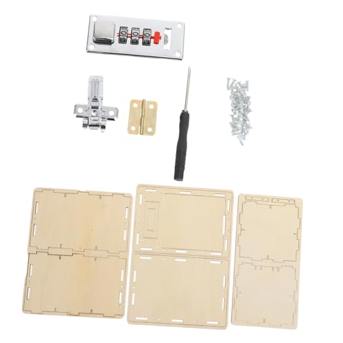 HEALSOPTHY 1 Satz DIY Holz Passwortbox Kreatives Puzzle für Verbesserung der Handfertigkeit und Logischen Denkfähigkeiten für Eltern Junge Mädchen Interaktion HEALSOPTHY 1 Satz DIY Holz Passwortbox Kreatives Puzzle für Verbesserung der Handfertigkeit und Logischen Denkfähigkeiten für Eltern Junge Mädchen Interaktion von HEALSOPTHY