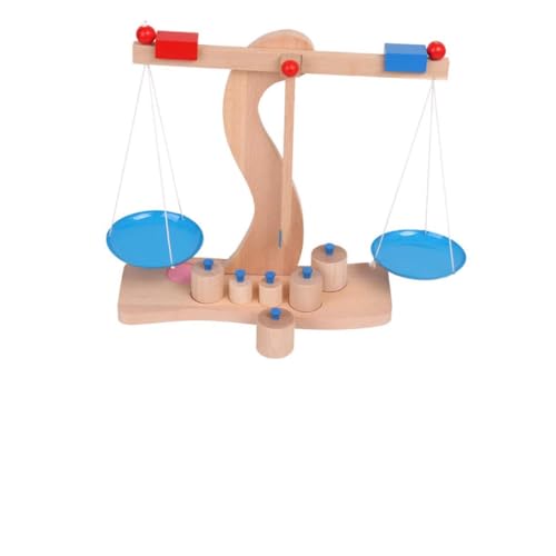 HEALSOPTHY 1 Satz Hölzerne Digitale Waage Bildungsspielzeug Waage Balance Scale Toy Balancespielzeug Maßstabsgetreues Holzspielzeug Balancieren Balance-Spiel von HEALSOPTHY