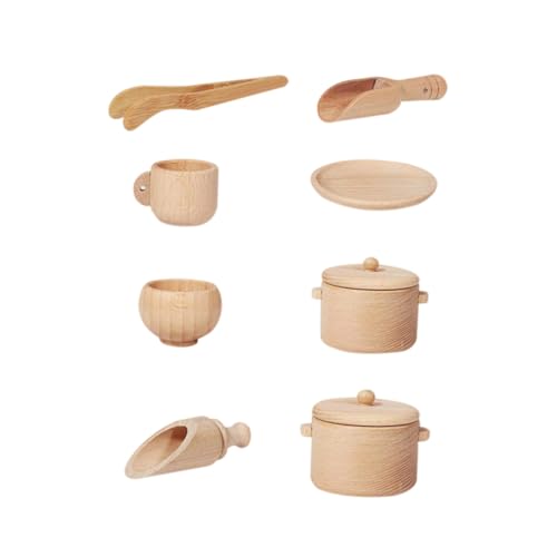 HEALSOPTHY 1 Satz Holz Geschirr Set Simulationsgeschirr Geschirr Küche Mini-Werkzeuge Für Die Küche Spielhaus-Tool Geschirrspielzeug Aus Holzgeschirr Hölzern HEALSOPTHY 1 Satz Holz Geschirr Set Simulationsgeschirr Geschirr Küche Mini-Werkzeuge Für Die Küche Spielhaus-Tool Geschirrspielzeug Aus Holzgeschirr Hölzern von HEALSOPTHY