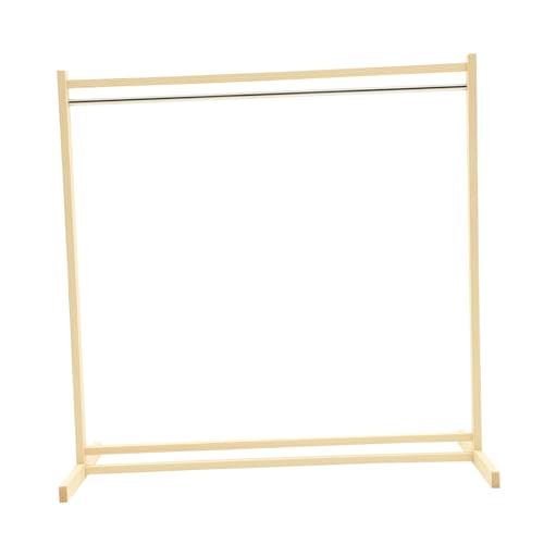 HEALSOPTHY 1 Satz Holz Puppenkleiderständer Puppenkleider Rack für Praktische Aufbewahrung Installieren und Robust für Puppen für Geburtstage und Feste von HEALSOPTHY