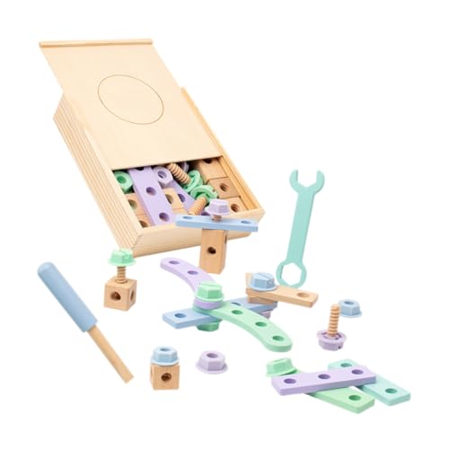 HEALSOPTHY 1 Satz Kinderwerkzeugspielzeug Selbstmontage Holz Werkzeugkasten für Frühe Bildung Kreatives DIY Spielset für Fördert Intelligenz und Problemlösungsfähigkeiten HEALSOPTHY 1 Satz Kinderwerkzeugspielzeug Selbstmontage Holz Werkzeugkasten für Frühe Bildung Kreatives DIY Spielset für Fördert Intelligenz und Problemlösungsfähigkeiten von HEALSOPTHY