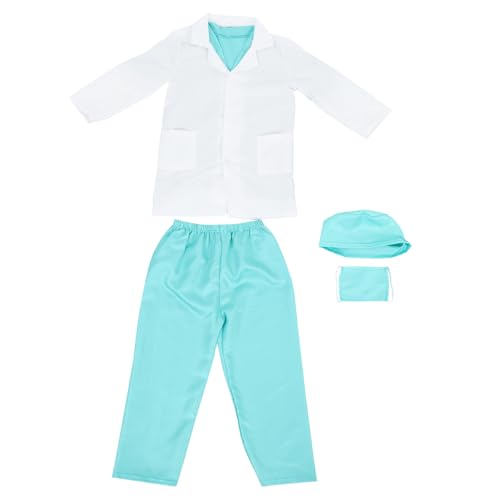 HEALSOPTHY 1 Satz Kleidung des Kinderarztes Laborkittel Karrierekostüme für Arztkittel für Arztuniform Kinderarztkostüm Berufstagskostüm für Arzt Kostüm Stoff HEALSOPTHY 1 Satz Kleidung des Kinderarztes Laborkittel Karrierekostüme für Arztkittel für Arztuniform Kinderarztkostüm Berufstagskostüm für Arzt Kostüm Stoff von HEALSOPTHY