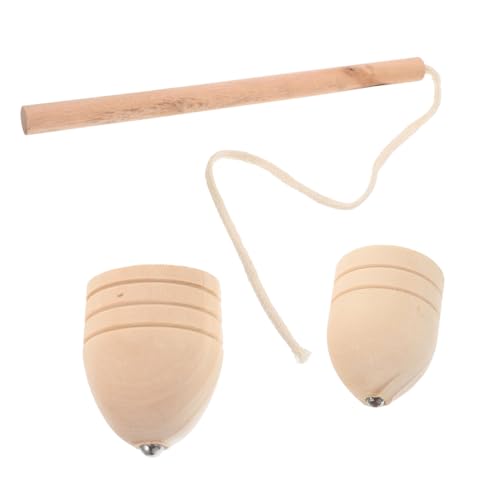 HEALSOPTHY 1 Satz Kreisel Top Kreisel Für Gyroskop Strumpffüller Für Top- Retro- Tops Spinning Top Toy Khaki Holz von HEALSOPTHY