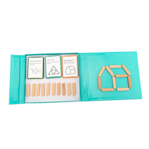 HEALSOPTHY 1 Satz Magnetisches Eisstock- Magnetische Holzstäbchen Bastelstöcke Aus Holz Holzstäbchen Selber Machen Pädagogisches Lernen Lernhilfe Holzstab Bastelstock Papier Blue von HEALSOPTHY