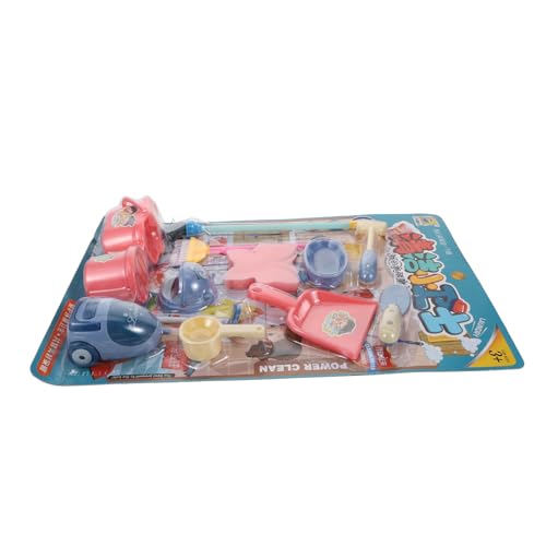 HEALSOPTHY 1 Satz Mini-Reinigungswerkzeug kinderstaubsauger - Kinderputzset mit Reinigungswagen Rollenspiel pädagogisches Abs von HEALSOPTHY