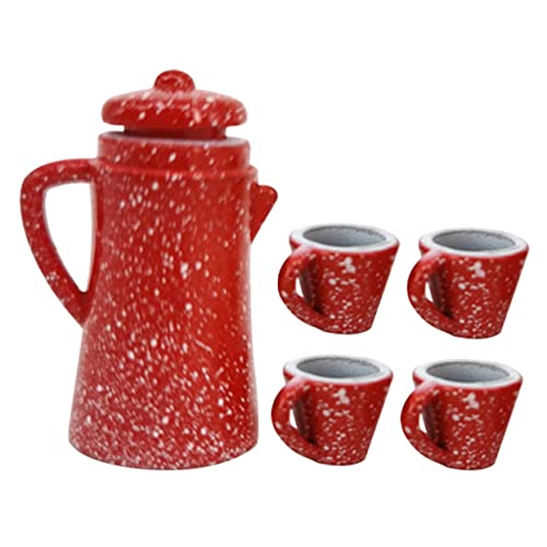 HEALSOPTHY 1 Satz Mini Teetasse Tee-Ei Miniatur Lose Simulation Und Tasse Mini-hausbedarf Gläser Küchenzubehör Für Puppenstuben Mini- Legierung von HEALSOPTHY