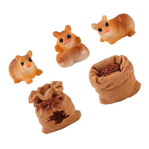 HEALSOPTHY 1 Satz Niedliche Rattenfigur Ornamente Miniaturen winzig für den einzug inneneinrichtung Garten Decor Kuchen deko Mini-Ratten- Rattendekorationen Harz von HEALSOPTHY