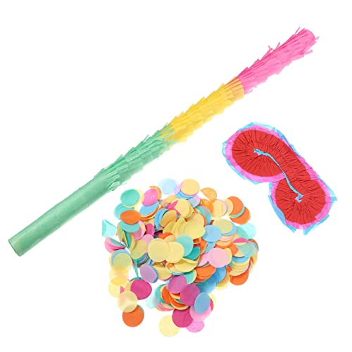 HEALSOPTHY 1satz Pinata Zubehör Für Kindergeburtstag Papier Pinata Stab Konfetti Und Partybrille Für Feiern Und Spiele von HEALSOPTHY