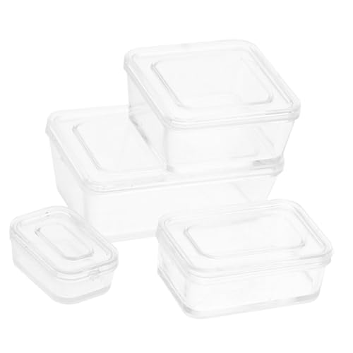 HEALSOPTHY 1 Satz Puppenhaus-Lunchbox Bausatz Mini Behälter Küchenzubehör Für Puppenstuben Container Korb Lunch-Box Plastik von HEALSOPTHY
