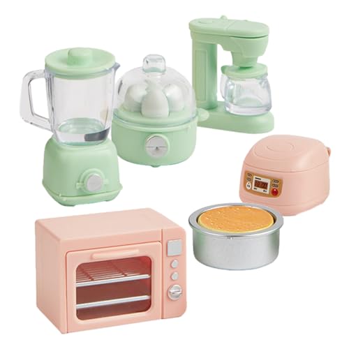 HEALSOPTHY Puppenhaus Mini Küchenset Spielzeugküche Spielzubehör Küchengeschirr Requisite von HEALSOPTHY