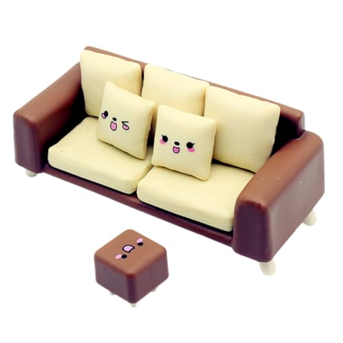 HEALSOPTHY 1 Satz Puppenstubensofa Dollhouse Mini -Sofa Puppe Enthüllen Miniatur-puppenstubencouch Möbel Puppenhaus-miniaturen Miniatur-sofastuhl Für Puppenhaus Möblierung Plastik von HEALSOPTHY