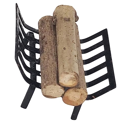 HEALSOPTHY 1 Satz Simulation Brennholz Rahmen Weihnachten Brennholzregal Puppenhaus-miniaturmöbel Puppenmöbel Brennholz Miniaturszene Miniatur-szenenmöbel Miniaturen Drinnen Hölzern Black von HEALSOPTHY