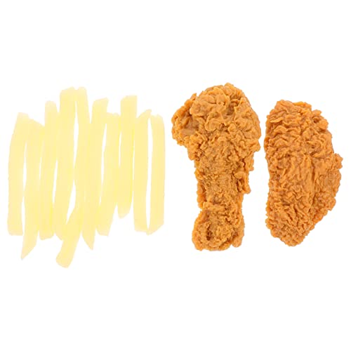 HEALSOPTHY 1 Satz Simulation Hähnchen und Pommes Frites hühner Simulation Chicken Wing-Modell falsches Huhn Simulation Lebensmittelmodell PVC-Chickenwing-Modell Lebensmitteldekor HEALSOPTHY 1 Satz Simulation Hähnchen und Pommes Frites hühner Simulation Chicken Wing-Modell falsches Huhn Simulation Lebensmittelmodell PVC-Chickenwing-Modell Lebensmitteldekor von HEALSOPTHY