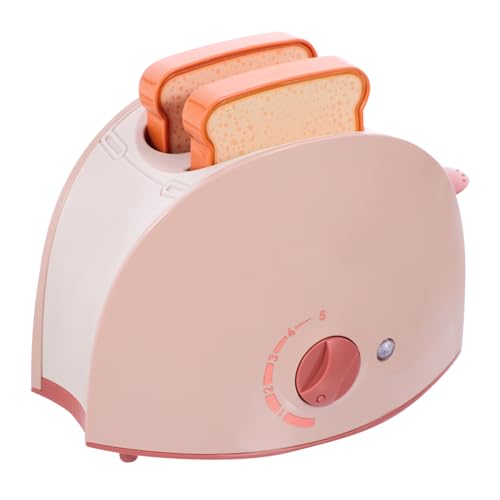 HEALSOPTHY 1 Satz Simulation elektrischer Spielzeuge gefälscht Kind -Toaster Kitchen Children Kitchen breadmaker Kochgerät vortäuschen Brotbackautomat für die Küche Plastik Rosa von HEALSOPTHY