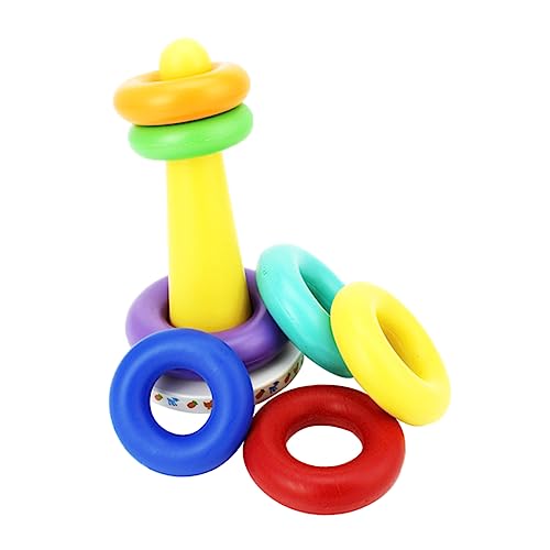 HEALSOPTHY 1 Satz Stapelspielzeuge für Lernspielzeug Motorik Hand Eye Koordination für Kleinkinder Ab Jahr Robust und Langlebig mit Lebendigen Farben und Vielseitigen Spielmöglichkeiten von HEALSOPTHY