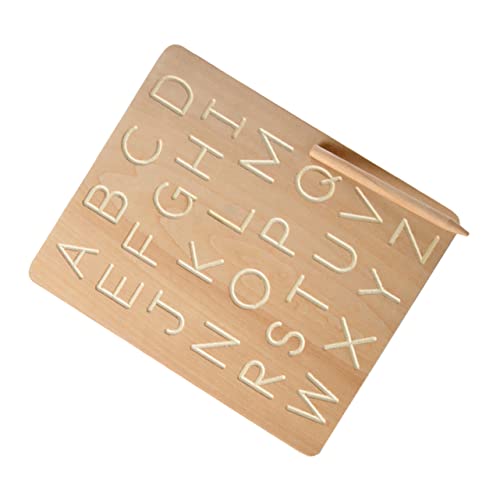 HEALSOPTHY 1 Satz Übungsbrett für kinderspielzeug spielsachen spielzeuge Kid Toys Write Board Zeichentafel für Alphabet-Lernspielzeug Kindergeschenk Holz von HEALSOPTHY
