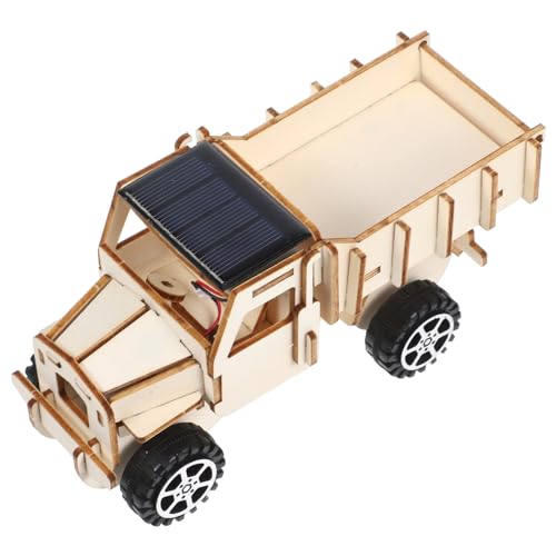 HEALSOPTHY 1 Satz Unfertiges Holz Solarauto Modell zum Selbstbauen Wissenschaftliches Lernspielzeug für DIY Solarbetriebene Fahrzeug Konstruktion für Experimente von HEALSOPTHY