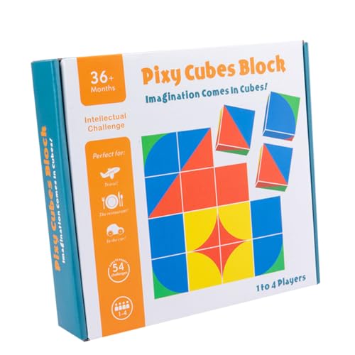 HEALSOPTHY 1 Schachtel Baustein lernspiele für pädagogisches Puzzle Stapelblöcke aus Holz räumliche Denkblockade Bambus Colorful HEALSOPTHY 1 Schachtel Baustein lernspiele für pädagogisches Puzzle Stapelblöcke aus Holz räumliche Denkblockade Bambus Colorful von HEALSOPTHY