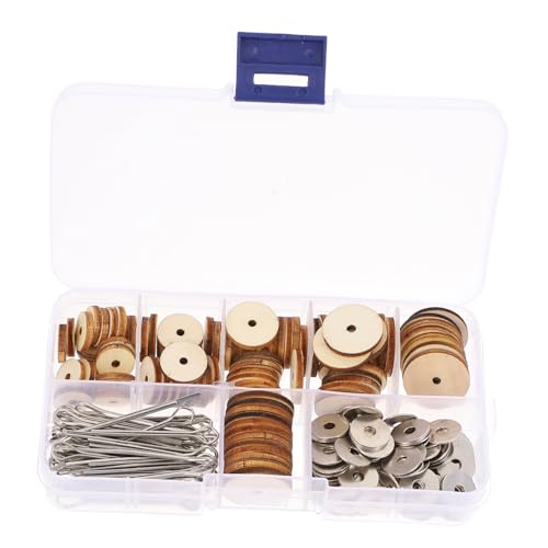 HEALSOPTHY 1 Schachtel Holzgelenke für Puppen und Teddybären DIY Bewegliche Gelenkverbindungen mit Langlebigen Splinten Vielseitig Einsetzbar für Bastelprojekte und Kinderhandwerk von HEALSOPTHY