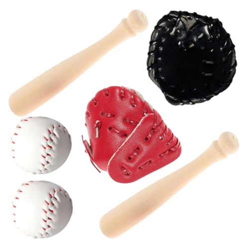HEALSOPTHY 1 Set Baseball Modell Baseballhandschuh Solide Baseballschläger Dekoration Mini Baseballschläger Dekorativer Mini Baseball Mini Hausdekor Miniatur Sportbälle Zum Basteln HEALSOPTHY 1 Set Baseball Modell Baseballhandschuh Solide Baseballschläger Dekoration Mini Baseballschläger Dekorativer Mini Baseball Mini Hausdekor Miniatur Sportbälle Zum Basteln von HEALSOPTHY