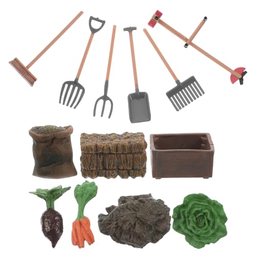 HEALSOPTHY 1 Set Bauernhof-Spielzeug-Set, Futterstall-zubehör, Spielzeug-Bauernhof-Werkzeuge, Spielset Mit Ballen, Strohgabel, Rasenmäher, Bürste, Karotten, Zaun, Bauernhof-zubehör, HEALSOPTHY 1 Set Bauernhof-Spielzeug-Set, Futterstall-zubehör, Spielzeug-Bauernhof-Werkzeuge, Spielset Mit Ballen, Strohgabel, Rasenmäher, Bürste, Karotten, Zaun, Bauernhof-zubehör, von HEALSOPTHY