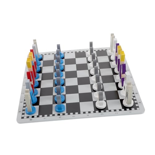 HEALSOPTHY 1 Set Bildungsschachspiel Für Kinder Reiseschachspiel Anfängerschachspiel Für Kinder Schachfiguren Schachtisch Schachspiele Für Kinderschach von HEALSOPTHY