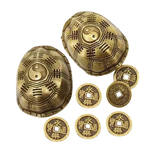 HEALSOPTHY 1 Set Gossip Turtle Shell Vintage Heimdekoration Ornamente Schreibtisch Miniaturstatue Schreibtischfiguren Dekorative Desktop Statuen Vintage Skulptur von HEALSOPTHY