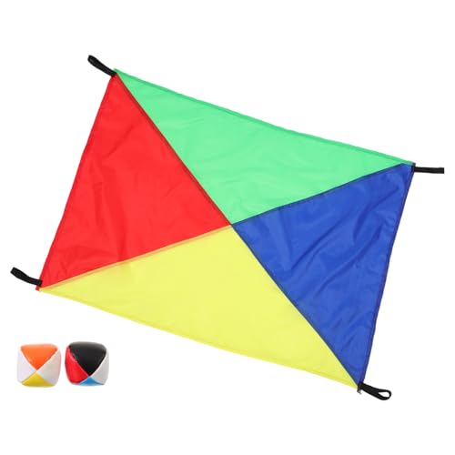 HEALSOPTHY 1 Set Lernspielzeug Für Sensorisches Für Babys Outdoor Sensorik Regenbogen Fallschirm Für Outdoor Spiele Für Sensorisches Trainingsspielzeug Kinderspielzeug Bunt von HEALSOPTHY
