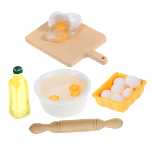HEALSOPTHY 1 Set Miniatur Küchenspielzeug Doppeltes Speisekammerzubehör Spender Spüle Würfelmacher Poolkorb Nudelholz Babyspielzeug Mini Hausdekoration Zartes Miniatur von HEALSOPTHY