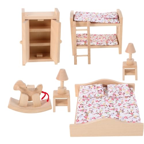 HEALSOPTHY 1 Set Miniaturmöbel Set Für Dollhouse Schlafzimmer Mini Hauszubehör Für Mädchen, So Tun Sie Winziges Accessoires Und Möbel Für Kinder von HEALSOPTHY