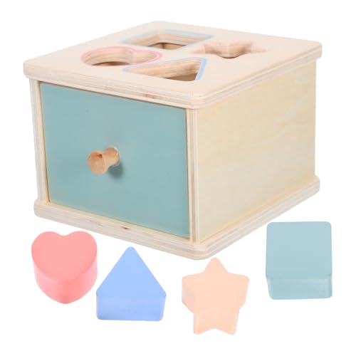 HEALSOPTHY 1 Set Montessori-holzbox: Farbabgleichspuzzle, Sortierspielzeug, Lernspielzeug, Formerkennungsspiel Für Kinder Im Alter Von 1–3 Jahren von HEALSOPTHY