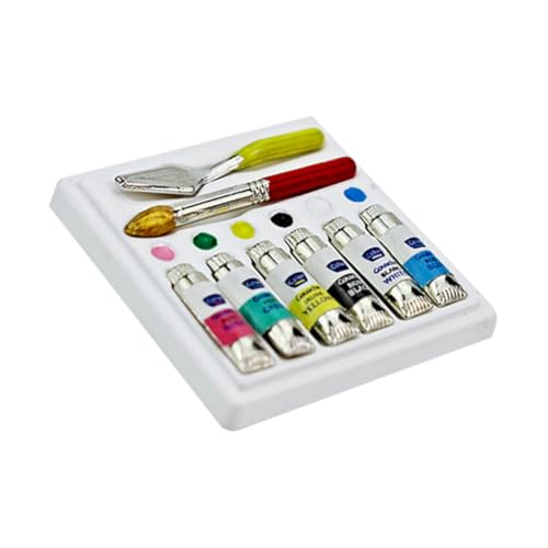 HEALSOPTHY 1 Set Simulation Aquarell Dekoration Mini Mini Szene Dekore Mini Dekore Gefälschte Aquarell Spielzeuge Imitation Aquarell Spielzeuge Kinderspielzeug Bunte Legierung von HEALSOPTHY