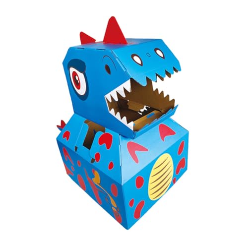 HEALSOPTHY Dinosaurier Papier Shell DIY Bastelset Für Junge Mädchen Tragbarer Karton Anziehspielzeug Rollenspiel-Requisite HEALSOPTHY Dinosaurier Papier Shell DIY Bastelset Für Junge Mädchen Tragbarer Karton Anziehspielzeug Rollenspiel-Requisite von HEALSOPTHY