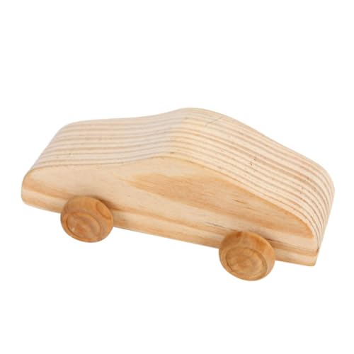 HEALSOPTHY 1 Stück Graffiti-Modell aus Holz handbemalte Form DIY handgemachtes Malspielzeug leeres Holzauto von HEALSOPTHY