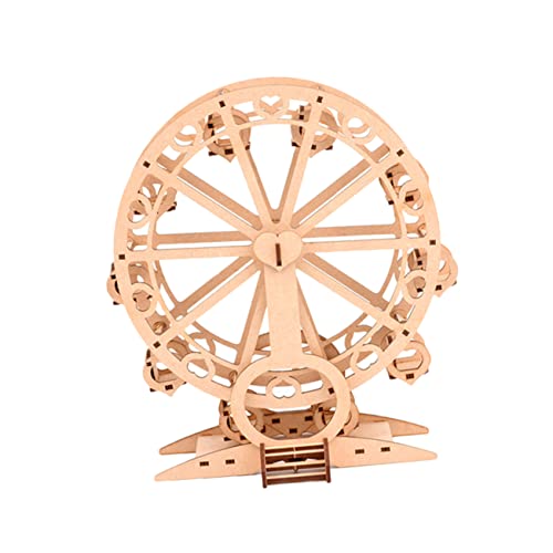 HEALSOPTHY DIY Holzmodell Riesenrad Lernspielzeug Für Junge Mädchen Mechanisches Bastelset Liebevolles Fördert Kreativität Und Denkfähigkeit von HEALSOPTHY