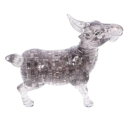 HEALSOPTHY 1 Stück Kristallpuzzle Ziege Kreatives Selbstmontierbares Tierornament für Stilvolle Dekoration und Schreibtischgestaltung für Freunde und Familie HEALSOPTHY 1 Stück Kristallpuzzle Ziege Kreatives Selbstmontierbares Tierornament für Stilvolle Dekoration und Schreibtischgestaltung für Freunde und Familie von HEALSOPTHY