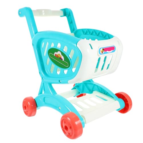 HEALSOPTHY 1 Stück Mini Einkaufswagen für Simulierter Einkaufswagen für Rollenspiele Sicher Glatten Kanten Fördert die Kreativität und Motorik für Kleine Mädchen von HEALSOPTHY