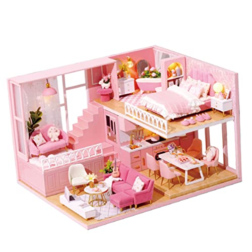 HEALSOPTHY 1 Stück Mini-Wohnung Wohnung Selber Bauen Kabinenmodell Miniatur DIY Miniatur DIY Wohnung Mini- Zum Selbermachen von HEALSOPTHY
