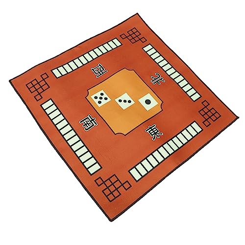 HEALSOPTHY 1 Stück Paigow Tischdecke aus Dickem Material Geräuschreduzierende Quadratische Spielmatte für Mahjong und Brettspiele für Verschiedene Tischgrößen Pflegeleicht von HEALSOPTHY