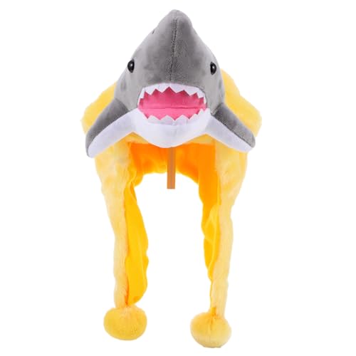HEALSOPTHY 1 Stück Shark Shape Headgear Lustige Mütze für Partys und Fotografie Unisex Warm und Bequem Einfach zu Tragen für Geburtstagsfeiern und Kostüme von HEALSOPTHY