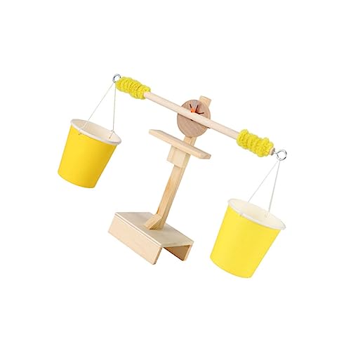 HEALSOPTHY 1 Stück Waage kinderspielzeug für DIY Mechanisches Educational Toys Holzwaage aus Holz Balkenwaage Hölzern von HEALSOPTHY