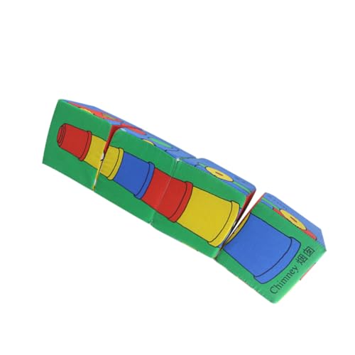 HEALSOPTHY 1 Stück Zusammengebaute Bausteine entwicklung kindergeschenk Babies nachsprechende stofftiere Kinderspielzeug Stoffkunstblöcke Baumwolle Colorful von HEALSOPTHY