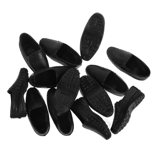 HEALSOPTHY 10 Paar Prinzen Puppenlederschuhe Puppenmädchenschuhe Spielpuppenschuhe Dekorative Puppenschuhe Puppen DIY Kostümschuhe Für Baumwollpuppen Miniaturschuhe von HEALSOPTHY