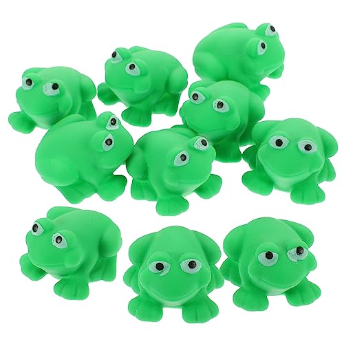 HEALSOPTHY 10 Stück Dusche Kinderspielzeug Für Die Dusche Duschspielzeug Badewanne Kleiner Frosch Badespielzeug Duschen Bevorzugen Vinyl von HEALSOPTHY