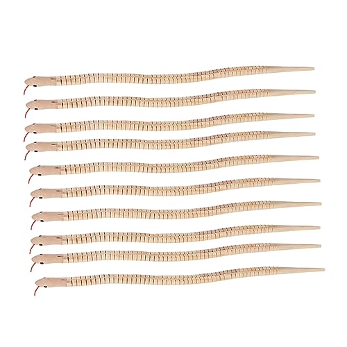 HEALSOPTHY 10 Stück Flexible Holzschlange Realistische Schlangen Spielzeuge für Halloween und Kinderpartys Biegsame Holzschlangen ohne Geruch für Streiche und Dekoration HEALSOPTHY 10 Stück Flexible Holzschlange Realistische Schlangen Spielzeuge für Halloween und Kinderpartys Biegsame Holzschlangen ohne Geruch für Streiche und Dekoration von HEALSOPTHY