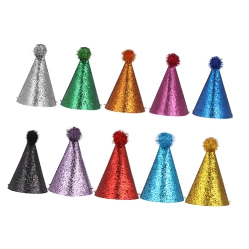 HEALSOPTHY 10-teiliges Party-hüte-set Für Geburtstagsfeiern Jungen Und Mädchen Festliche Party-kopfbedeckungen Wiederverwendbare Kegelhüte Glänzendes Glitzer-kopfbedeckungs-set HEALSOPTHY 10-teiliges Party-hüte-set Für Geburtstagsfeiern Jungen Und Mädchen Festliche Party-kopfbedeckungen Wiederverwendbare Kegelhüte Glänzendes Glitzer-kopfbedeckungs-set von HEALSOPTHY