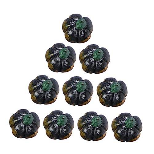 HEALSOPTHY 10 Stück Grünes Kürbis Modell Pumpkin Decor kürbisdeko hochzeitsdeco Garten Decor Kürbisfiguren für Miniaturhaus Kürbisse Kürbis- klein Mini-Hausschmuck Kürbis basteln Harz von HEALSOPTHY