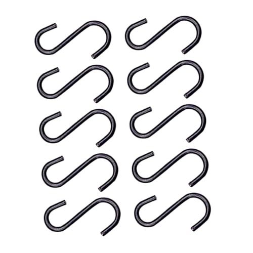 HEALSOPTHY 10 Stück Mini S Haken für Puppenhaus Kleiderbügel für Kreative Spielideen und Aufbewahrung für Puppen und Miniaturküchen von HEALSOPTHY