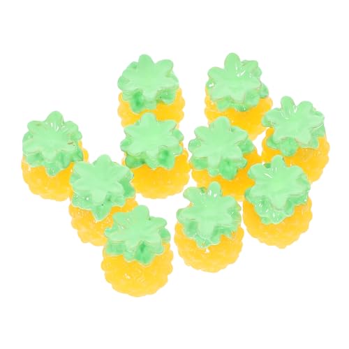 HEALSOPTHY 10 Stück Minifrüchte gefälscht Puppenhaus-Miniatur Mini-Puppenhaus für kinderspielzeug Puppenhaus Foto Requisite Mini Obst nachgemachte Fruchtverzierung Abs Yellow von HEALSOPTHY