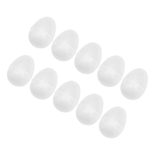 HEALSOPTHY 10 Stück Ostereierkörbe Osterei Durchsichtig Leere Eier Durchsichtige Ostereier Durchsichtige Befüllbare Ornamente Ostereiersuche Zubehör Befüllbare Osterbehälter von HEALSOPTHY